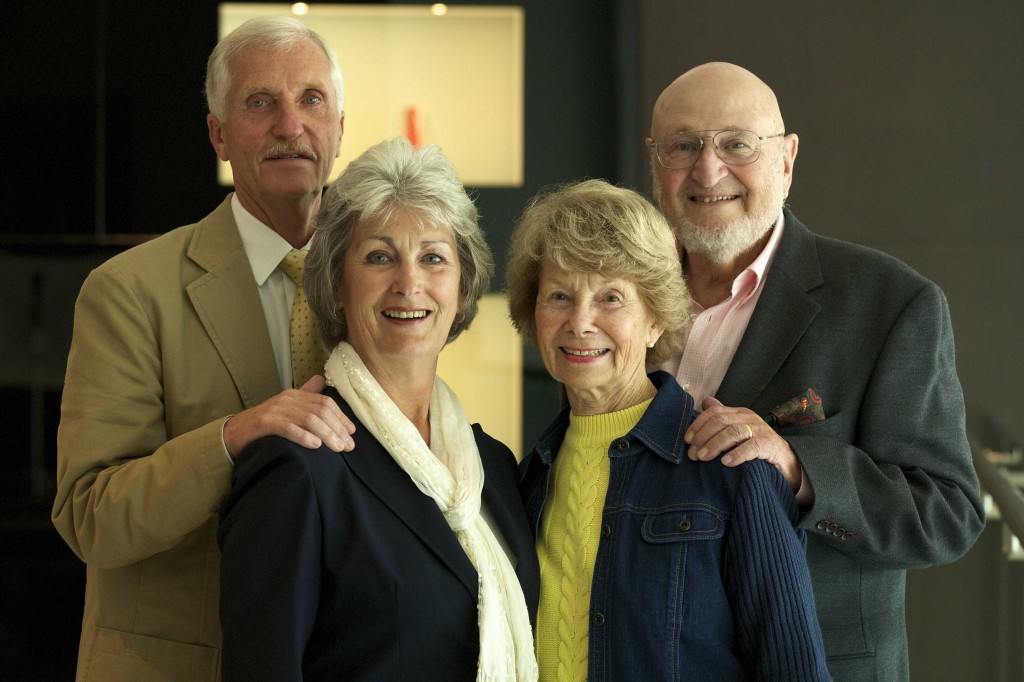 L-R Tony and Carol Gregory Muriel and Lou Schloss (close up) home exchange