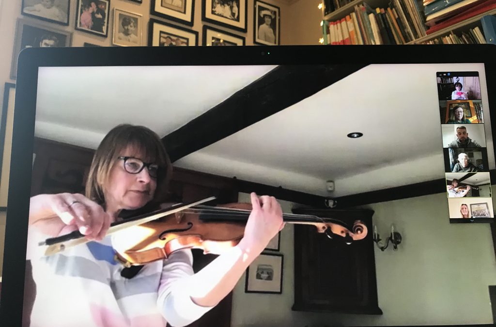 BBC orchestral viola players bring joy giving recitals over zoom